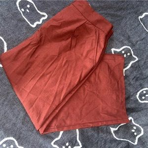 NWT Nine West Wide Leg Crop Pants - burnt orange
